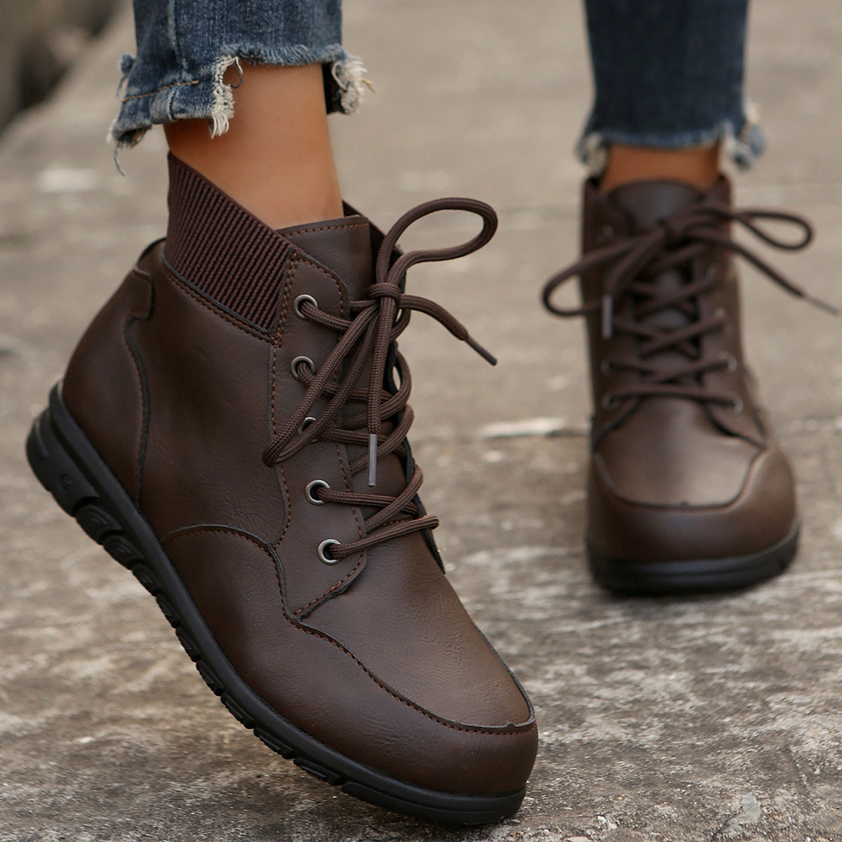 ELISSIA | Western Style Ankle Boots