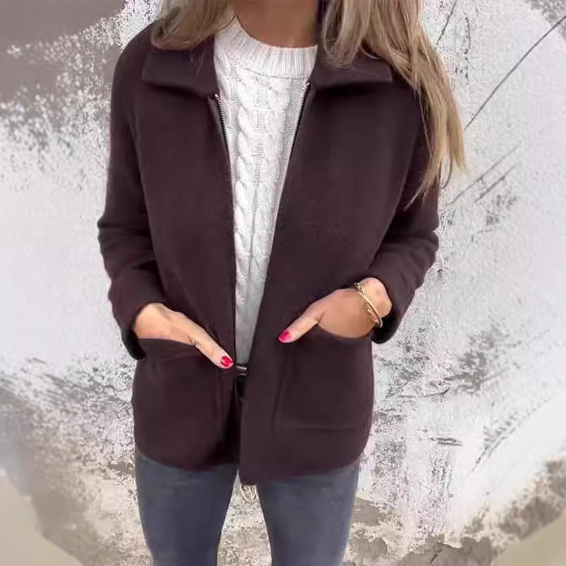 FLORA | Chaqueta tipo cárdigan de lana