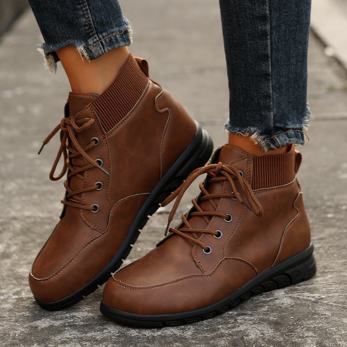 ELISSIA | Western Style Ankle Boots