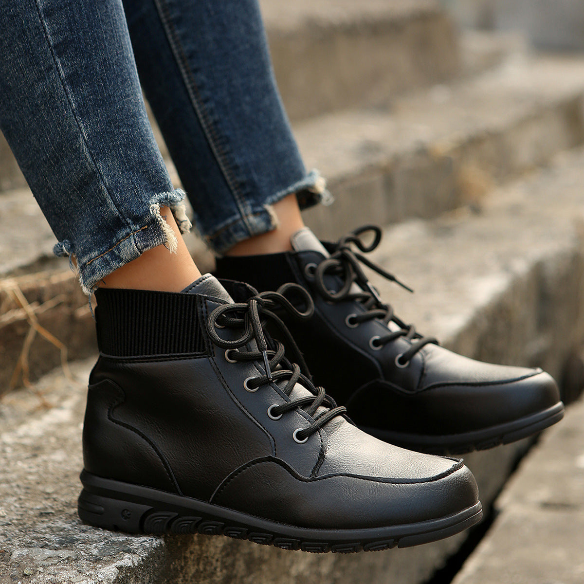 ELISSIA | Western Style Ankle Boots