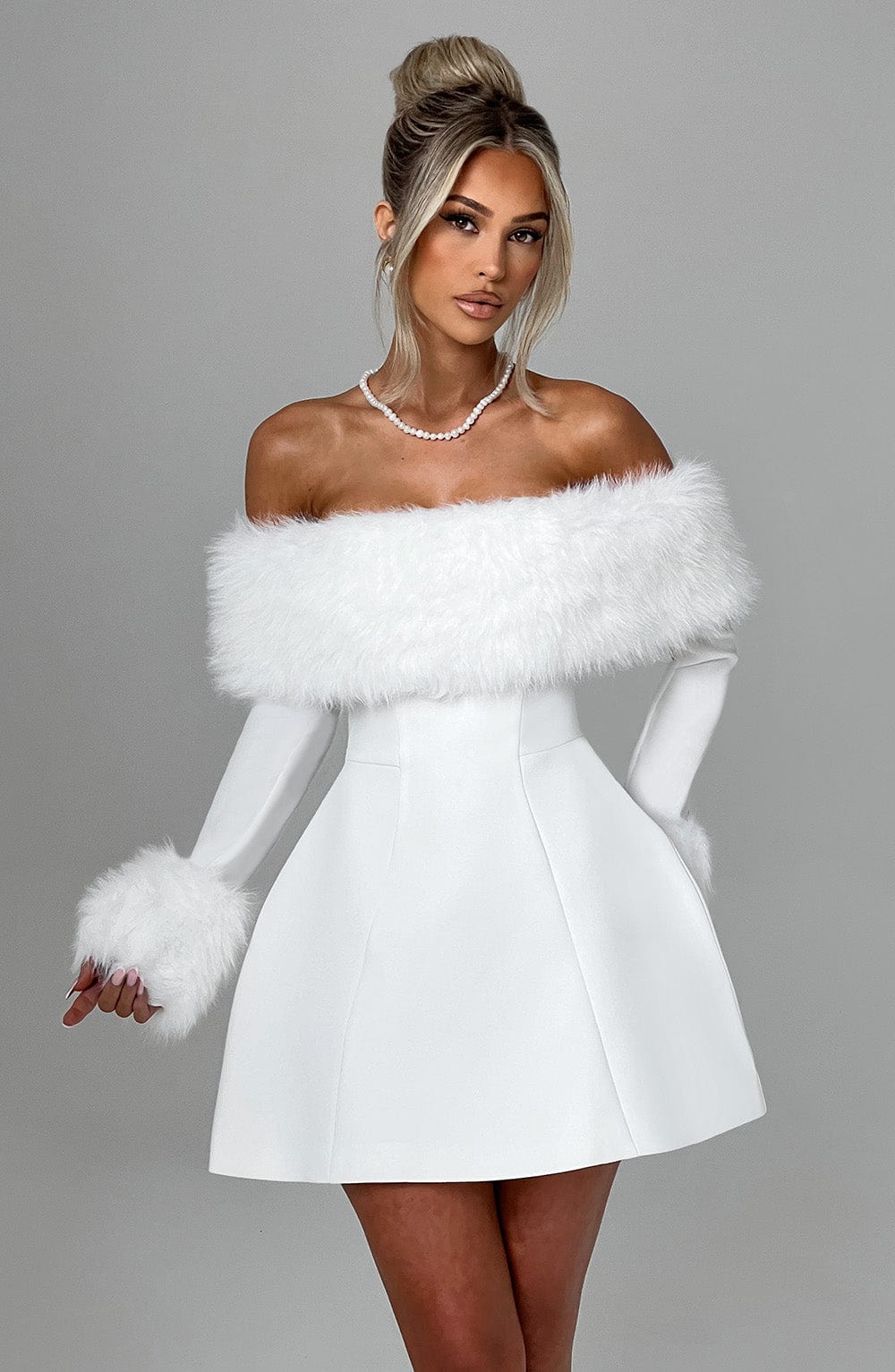 MÉLODIE | Robe Fourrure Élégance