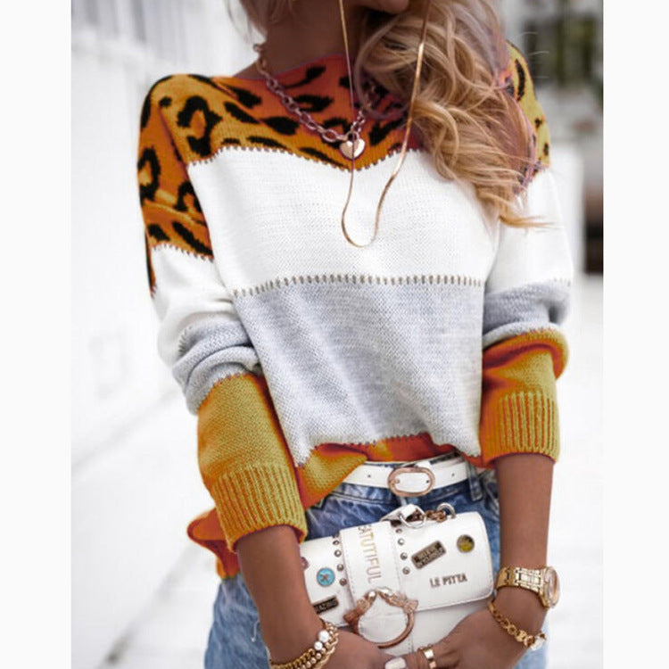 FELINA | Suéter elegante e informal con estampado de leopardo