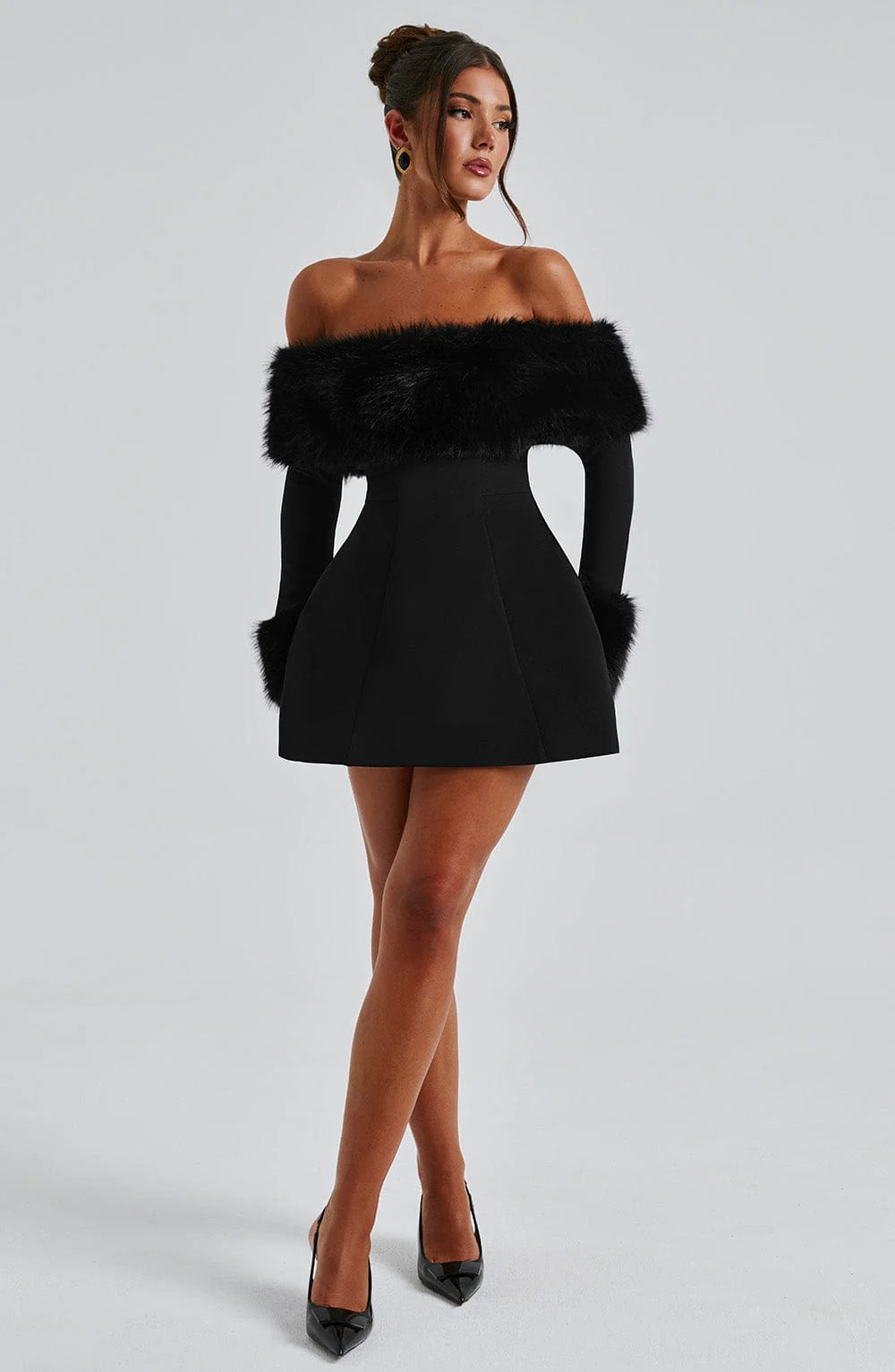 MÉLODIE | Robe Fourrure Élégance