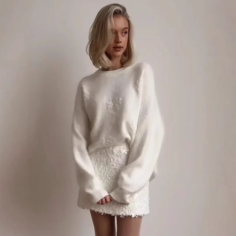 ORIANA | Suéter acogedor Fleuron