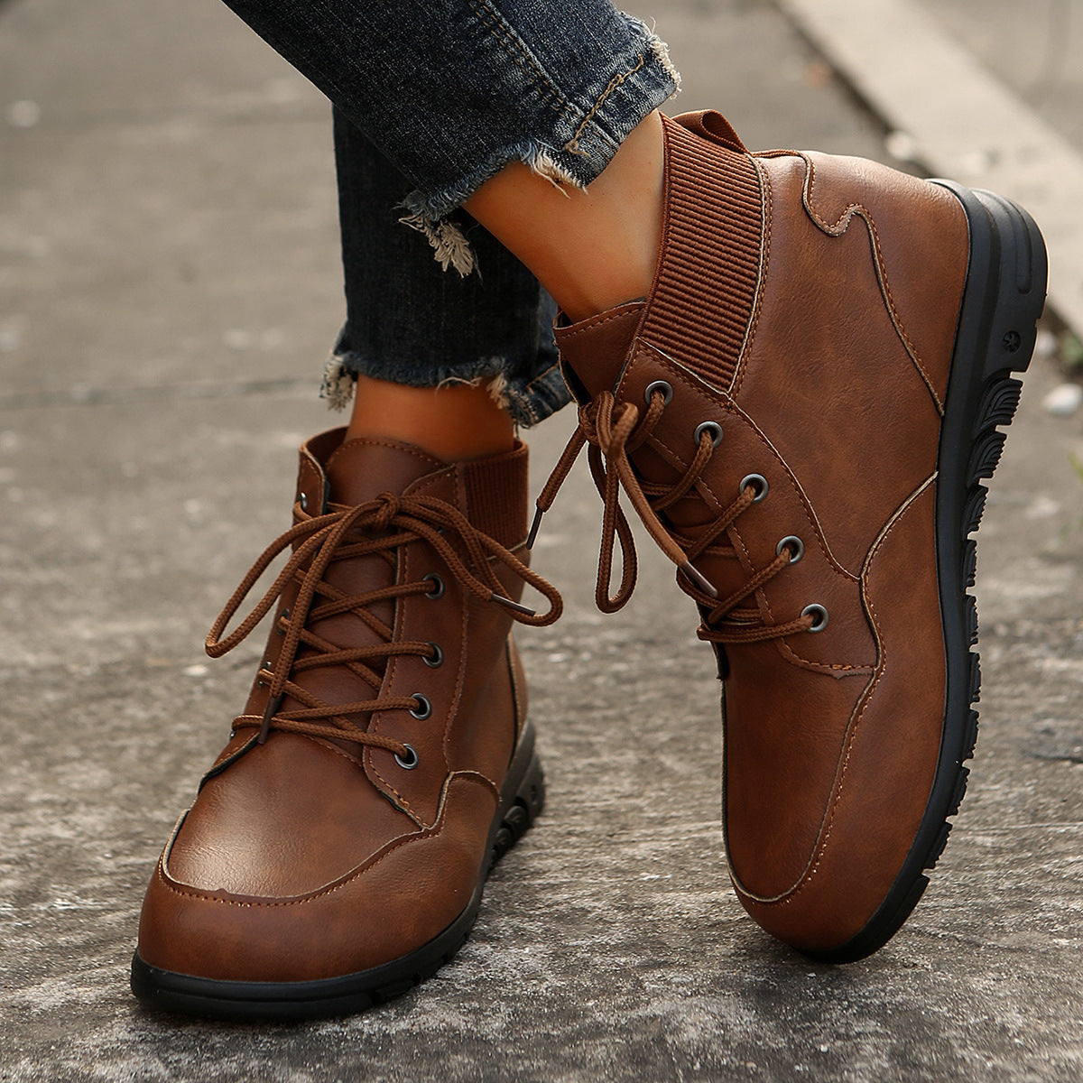 ELISSIA | Western Style Ankle Boots