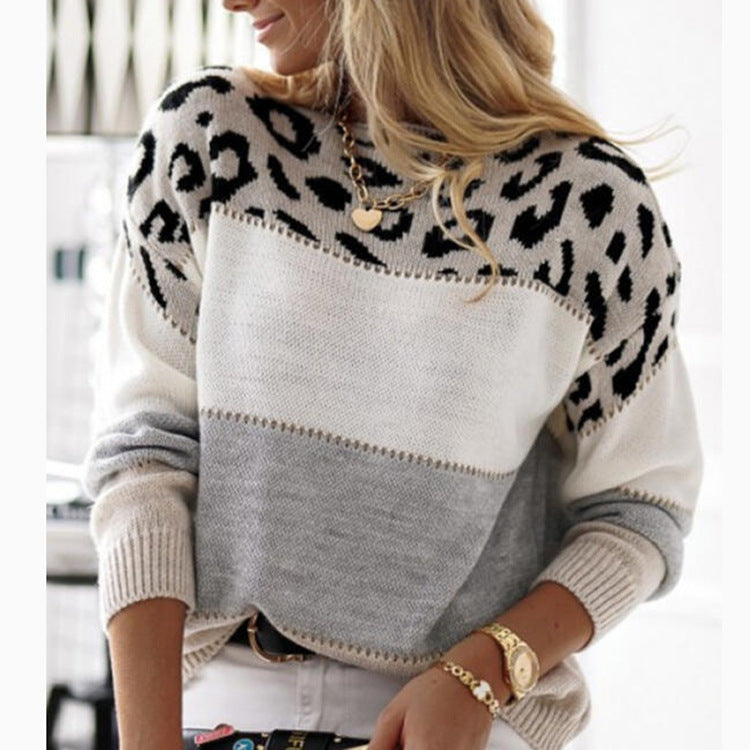 FELINA | Suéter elegante e informal con estampado de leopardo