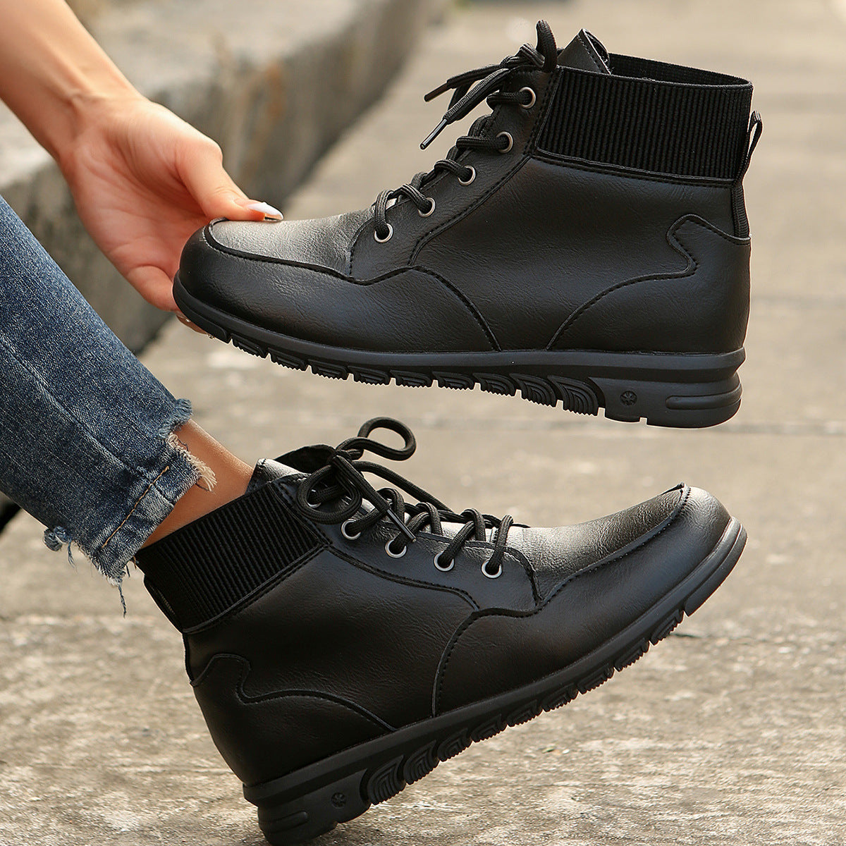ELISSIA | Western Style Ankle Boots