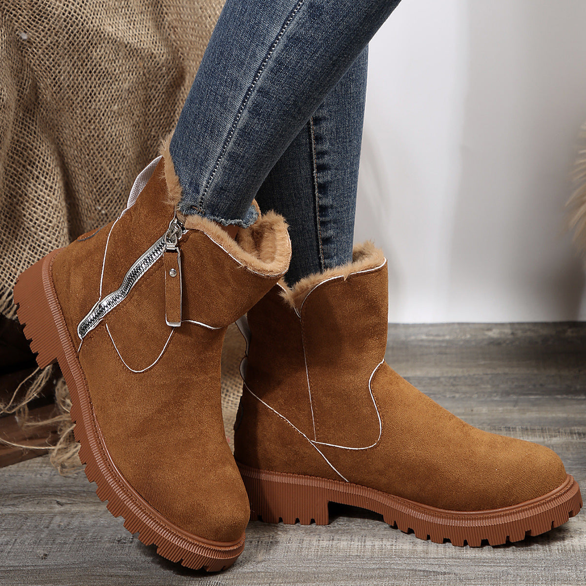 CHILI | Bottes Suédées Fourrées