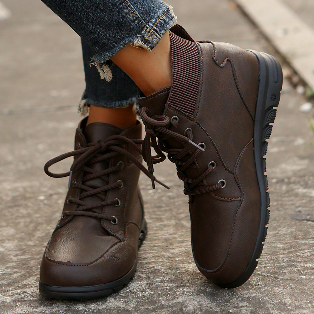 ELISSIA | Western Style Ankle Boots
