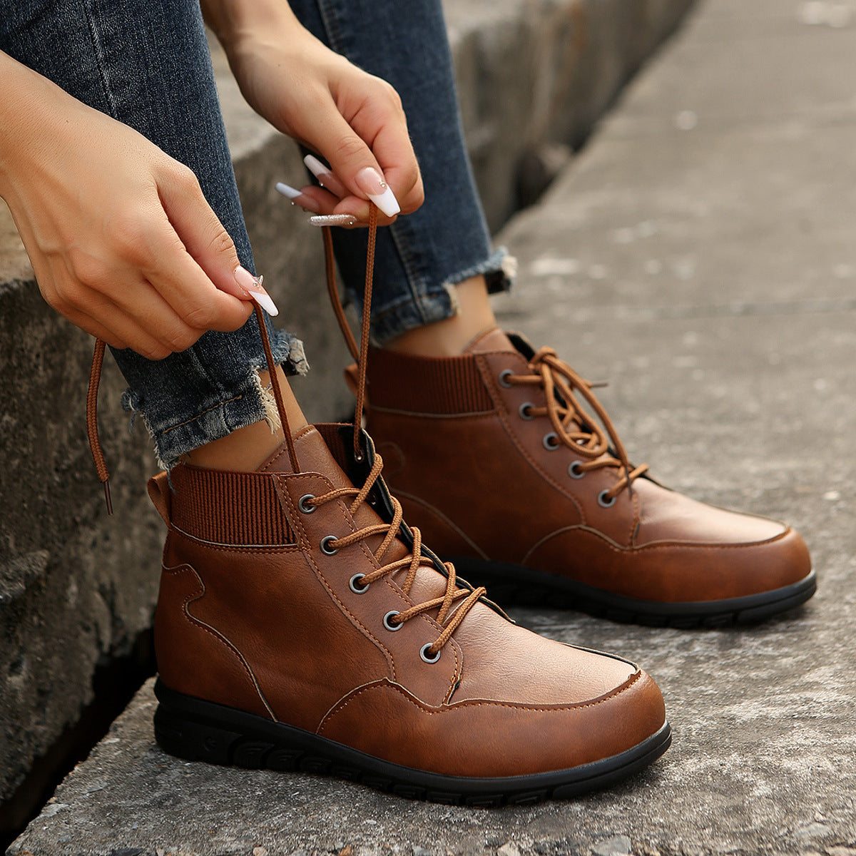 ELISSIA | Western Style Ankle Boots