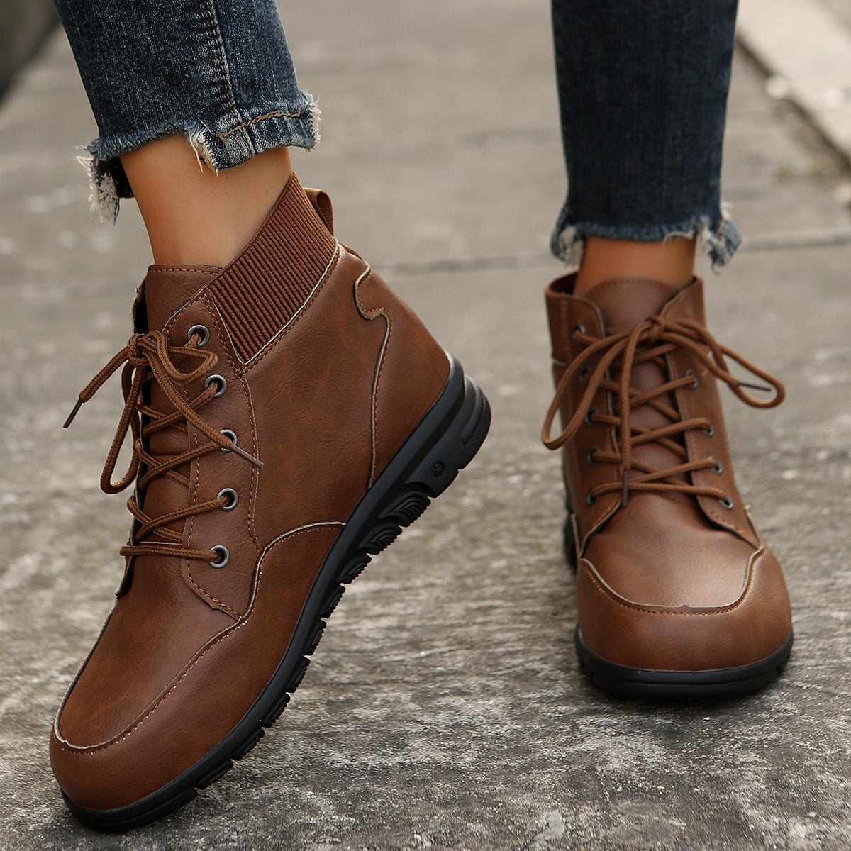 ELISSIA | Western Style Ankle Boots