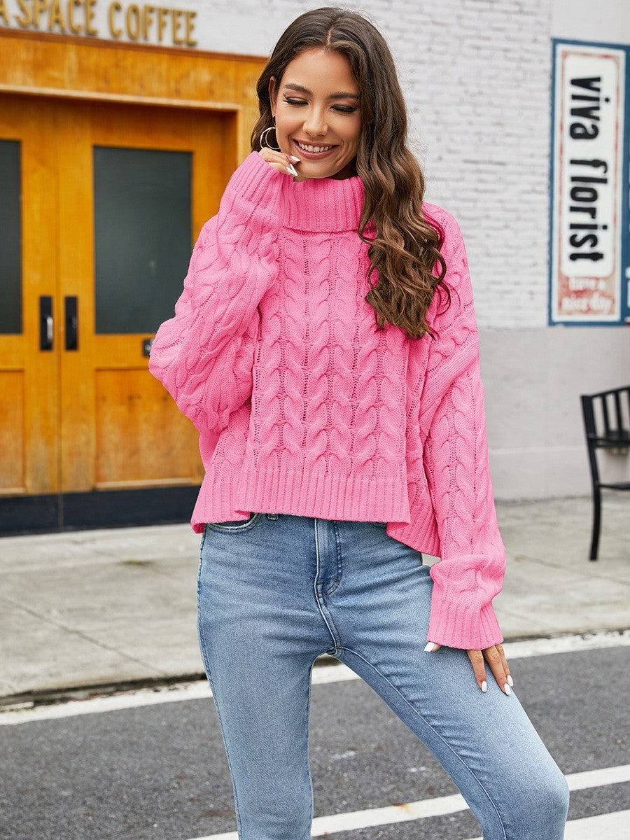 ELLA | Suéter de cuello alto con estampado floral