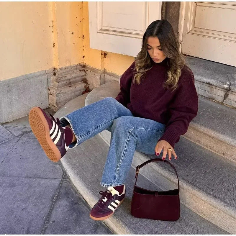 ALICIA | Suéter rojo vintage