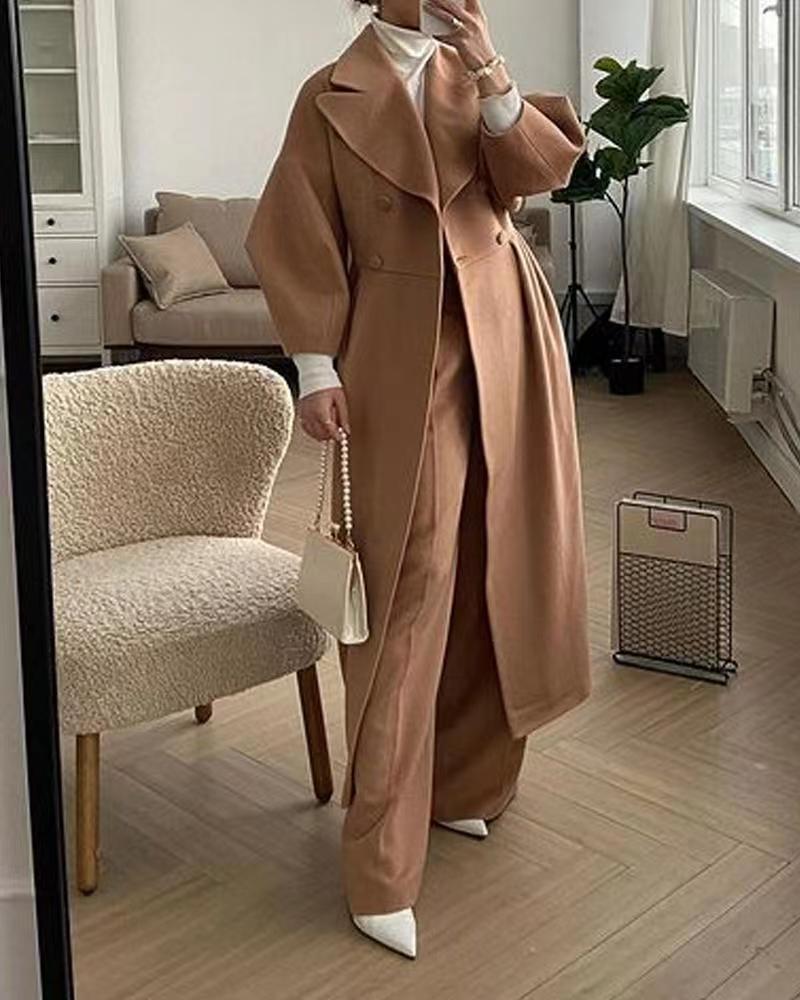SABRINA | Vintage Coat With Wide Collar