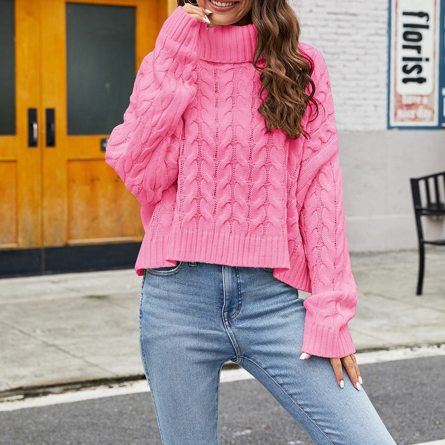ELLA | Suéter de cuello alto con estampado floral