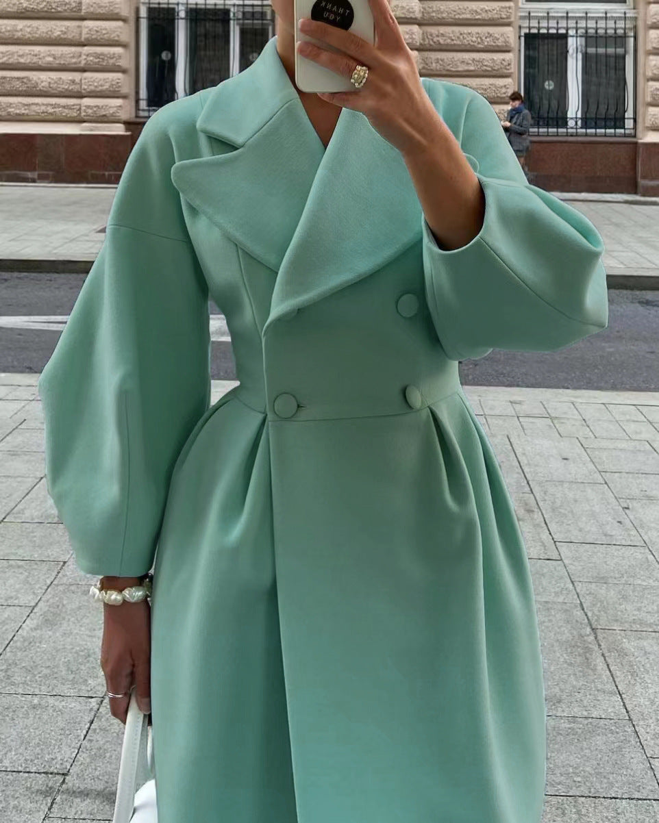 SABRINA | Vintage Coat With Wide Collar