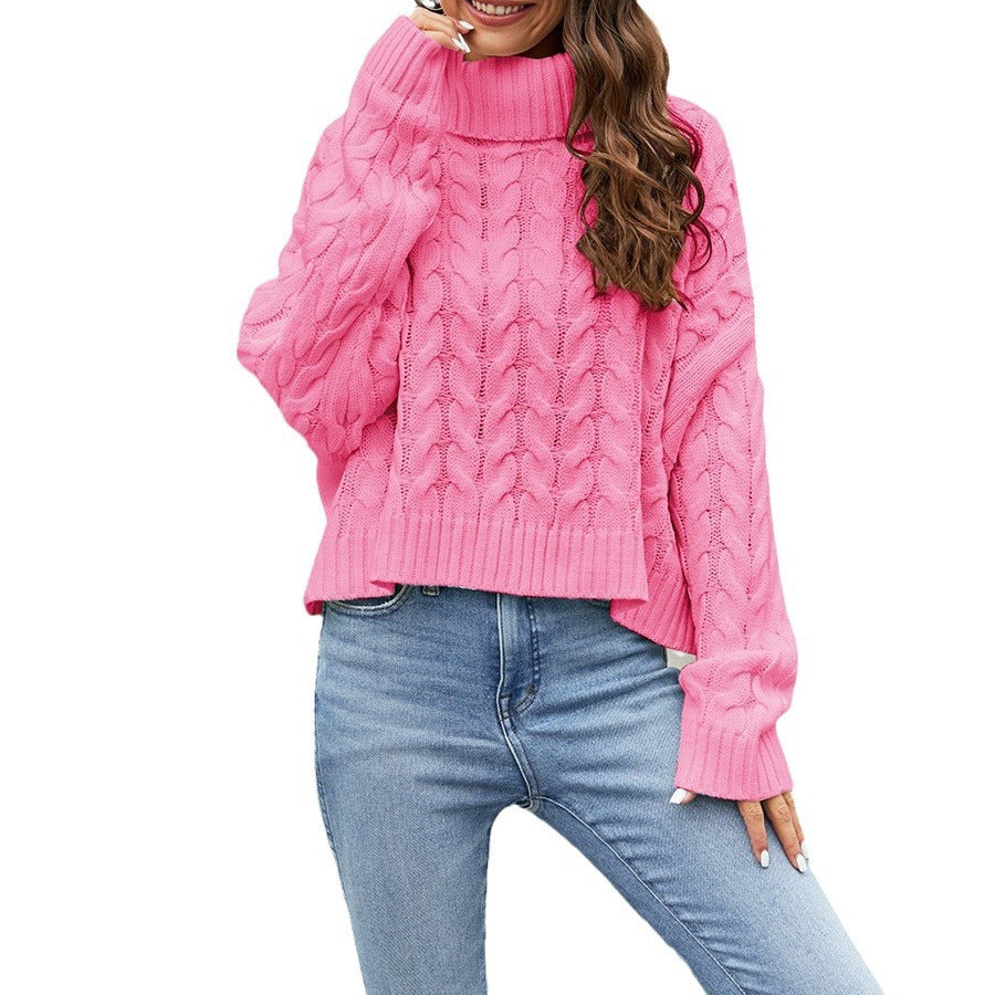ELLA | Suéter de cuello alto con estampado floral
