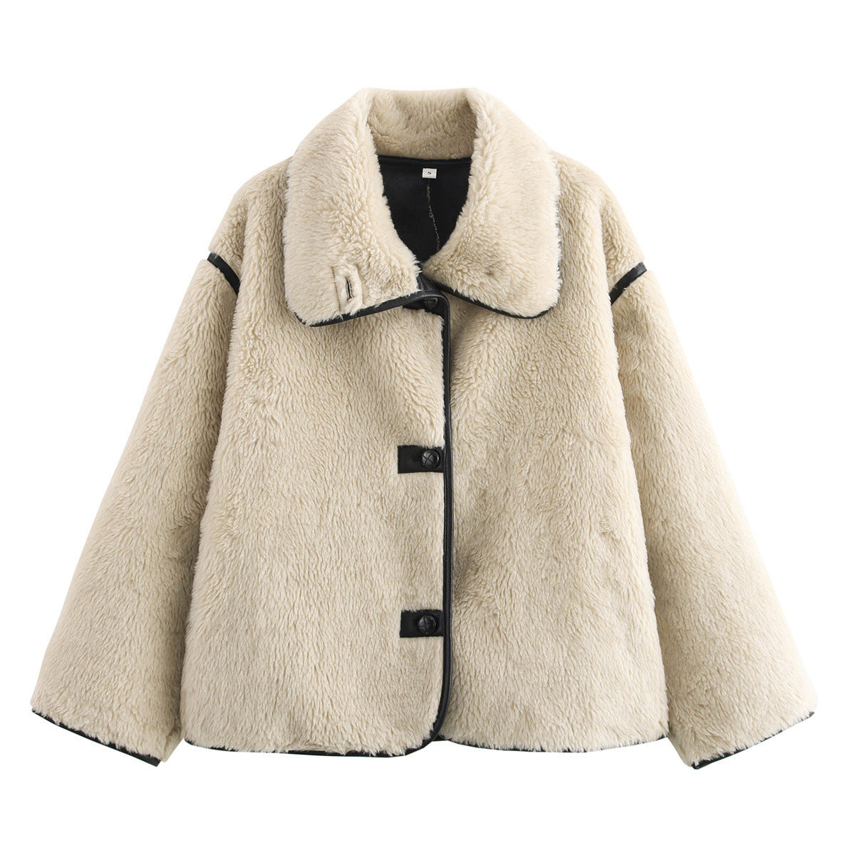 AURORA | Plush Coat With Wide Collar