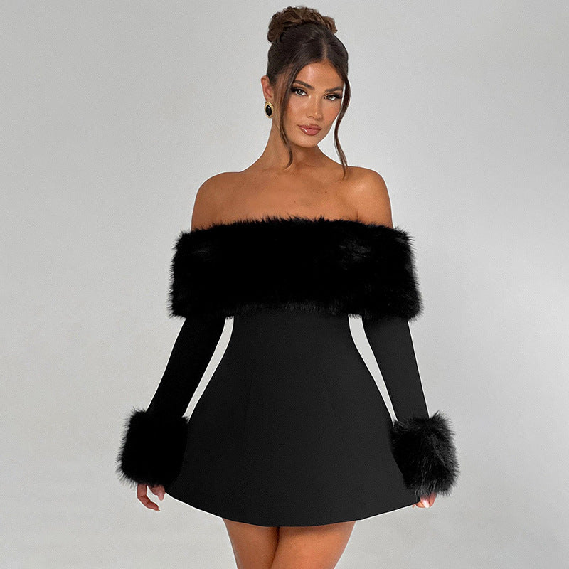 MÉLODIE | Robe Fourrure Élégance