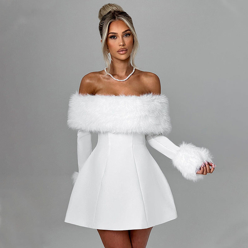 MÉLODIE | Robe Fourrure Élégance