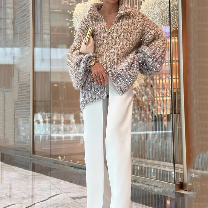 GLORIA | Cardigan Style Raffiné Brillant