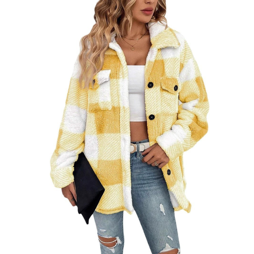 EMMA | Plaid Pattern Thermal Jacket
