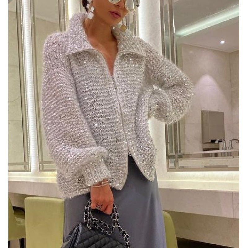 GLORIA | Cardigan Style Raffiné Brillant