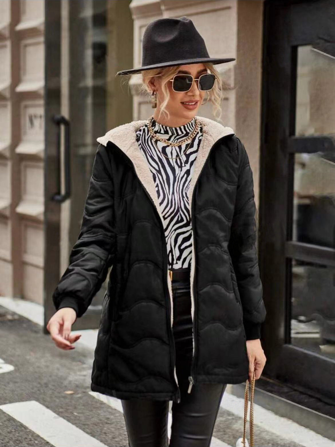 ÉLYSE | Hooded Fleece Coat