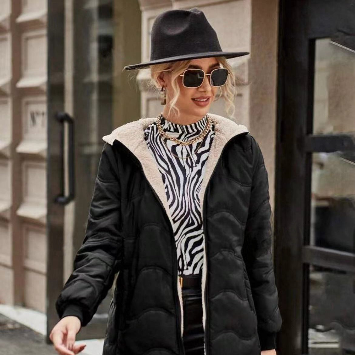 ÉLYSE | Hooded Fleece Coat