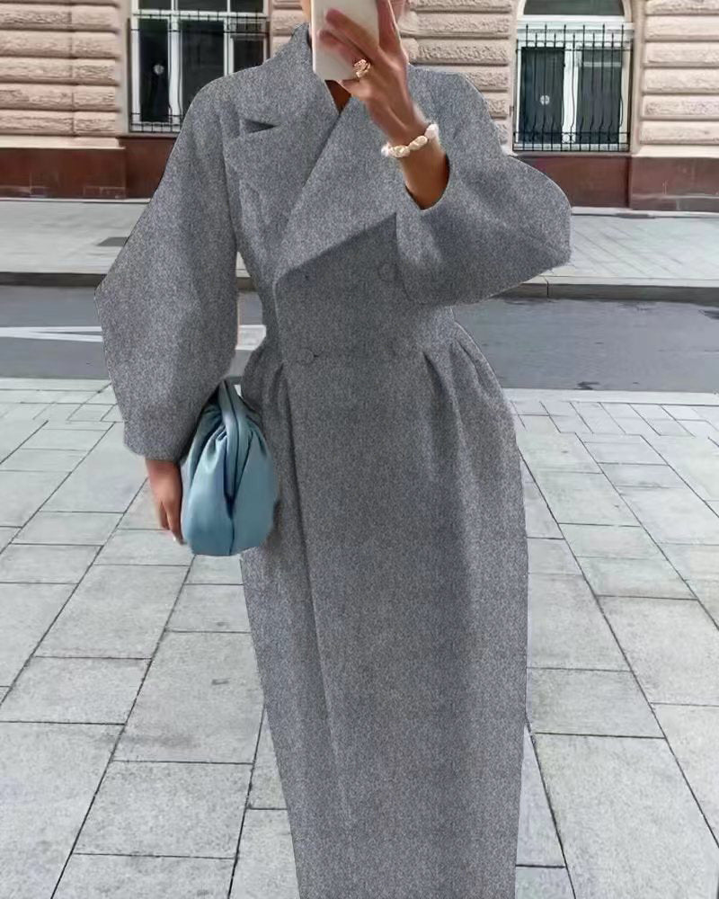 SABRINA | Vintage Coat With Wide Collar