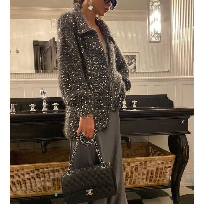 GLORIA | Cardigan Style Raffiné Brillant