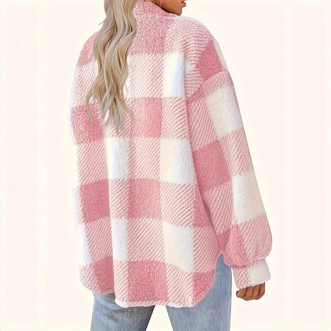 EMMA | Plaid Pattern Thermal Jacket