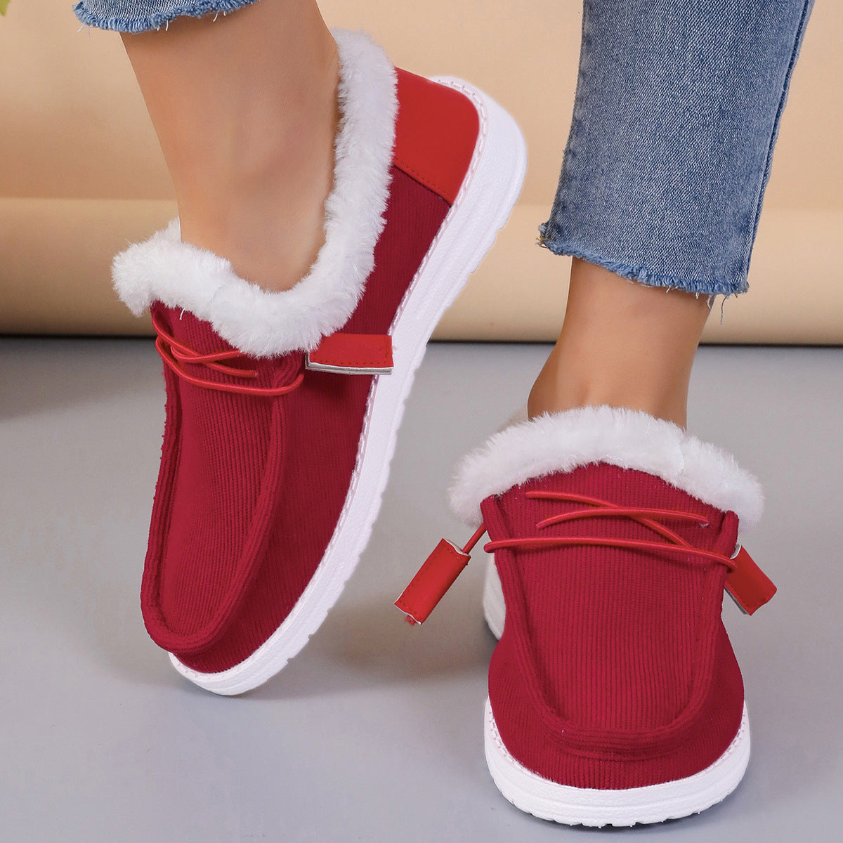 VELINA | Chaussures Chaudes En Pelucheuse