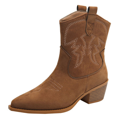 PENNY | Bottines Cowboy Suède