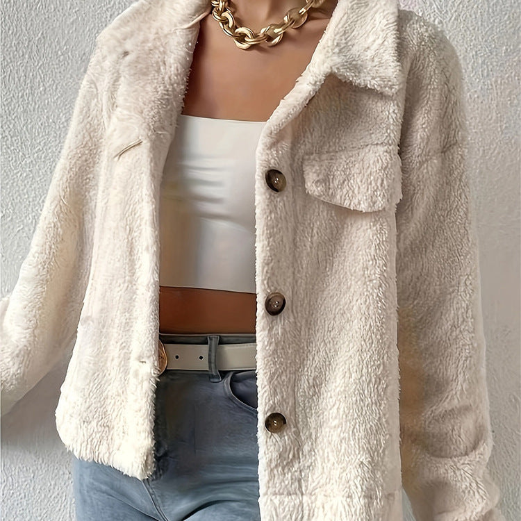 LLIVIA | Veste En Velours Blanc