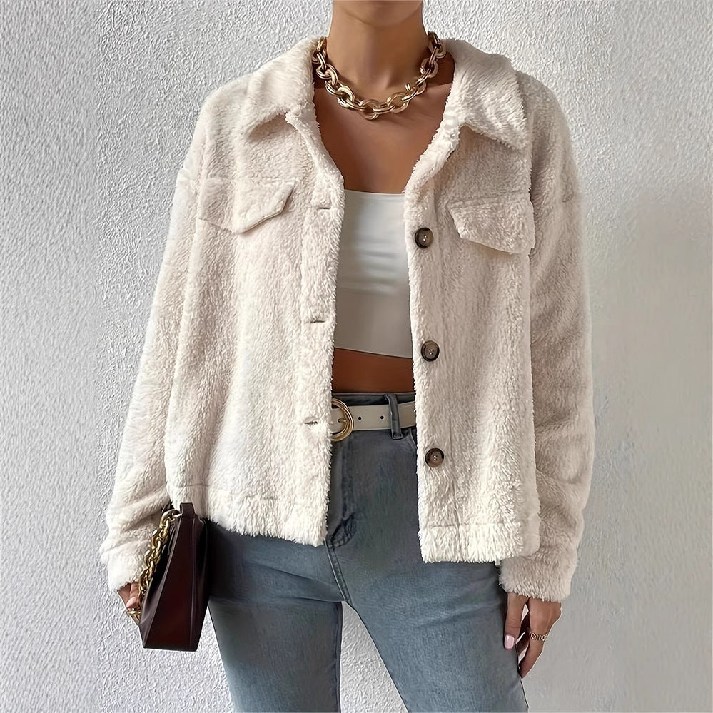 LLIVIA | Veste En Velours Blanc