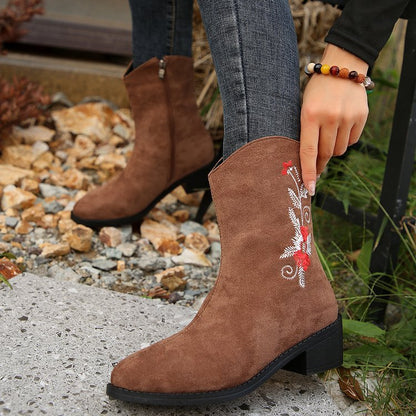 CAMILA | Bottes Élégantes Brodées