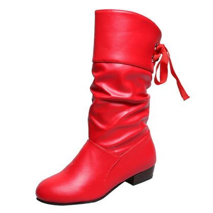 SOLENA | Bottes A Talon Style Etudiant